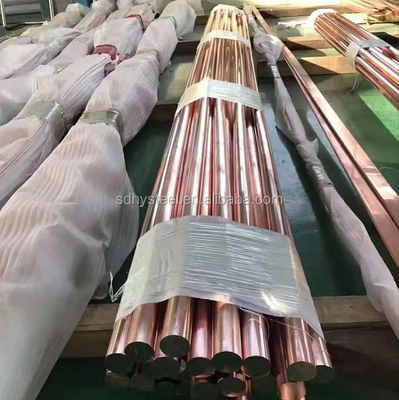 Harga yang bagus C11000 Tembaga Super Murni Kuningan Bar Rod Bulat Datar Panjang 300-6000 on line