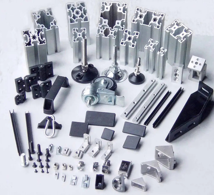 Harga yang bagus 40x40 6m 4040 Profil Aluminium yang Diekstrusi Industri on line