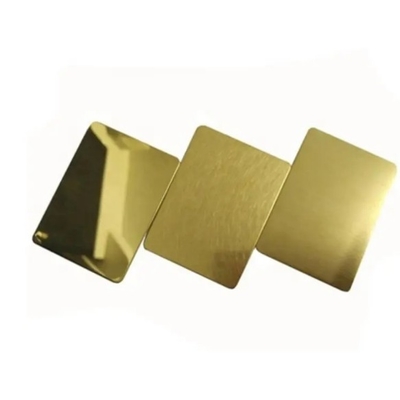 Harga yang bagus Lembar stainless steel yang digulung dingin Ss 304 304L 316 316L Golden Rose Gold Mirror Ss Warna on line