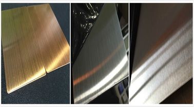 Harga yang bagus Hitam Ti 316L Stainless Steel Sheet / 316L SS Lembar NO.3 Permukaan Finish on line