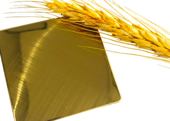 Harga yang bagus 1.5mm 304 Gold Coated Stainless Steel Coil Tahan Karat Tahan Gores on line