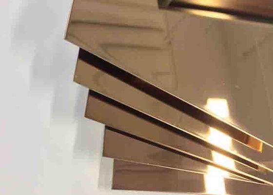 Harga yang bagus Etching Mirror Gold Finish 1219mm Sus 201 Stainless Steel on line