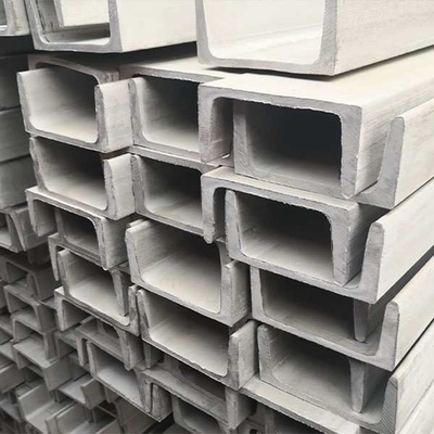 Harga yang bagus AISI 316L Light Gauge Sandblasting Stainless Steel C Channel Bar U Beam Size on line