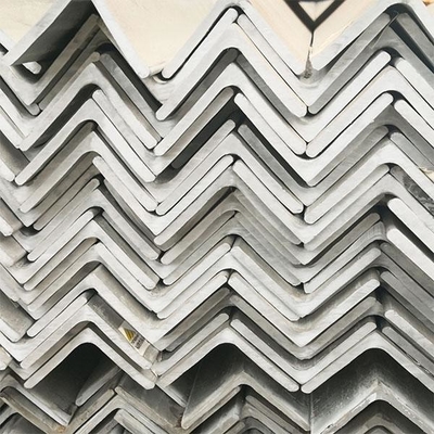 Harga yang bagus AISI 201 Profil Stainless Steel Angle Bar Plckled Putih Panjang 6m on line